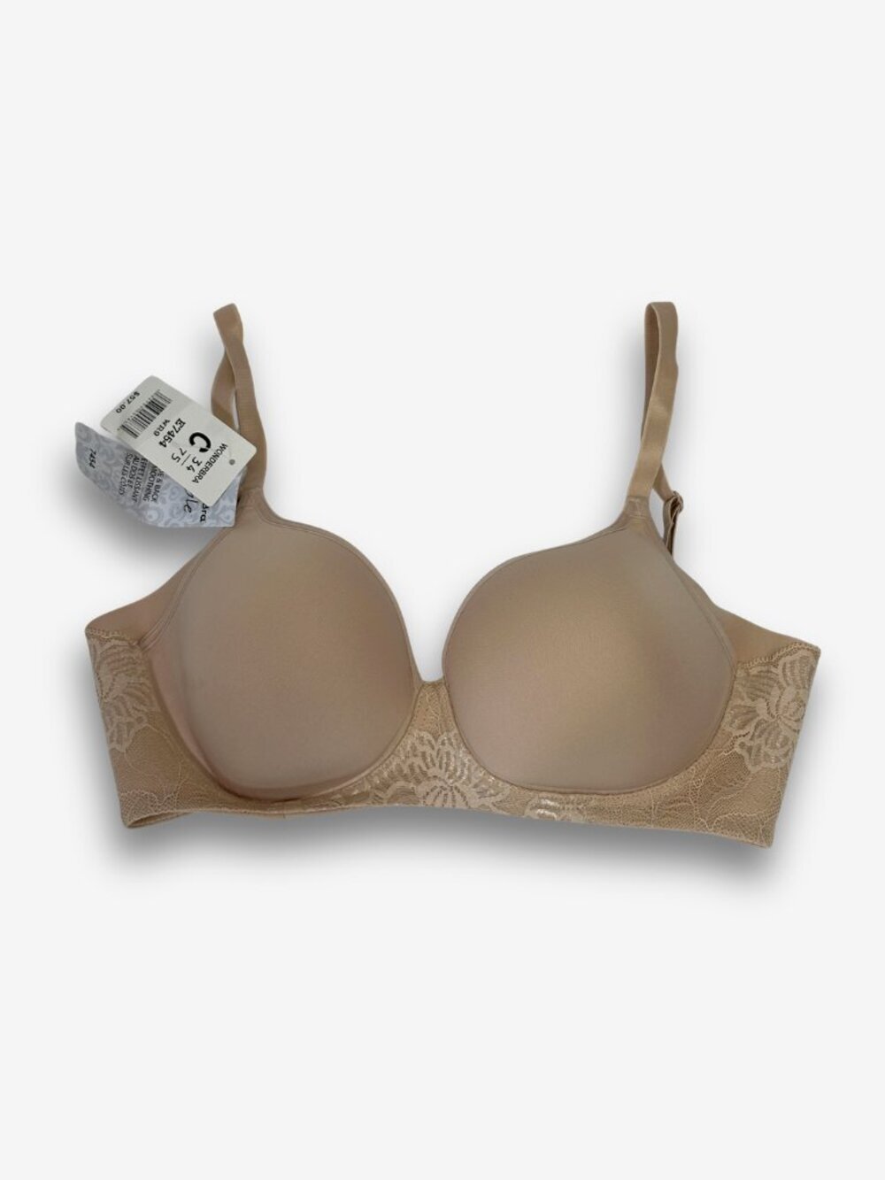 Nude T-Shirt Bra with Lace Band